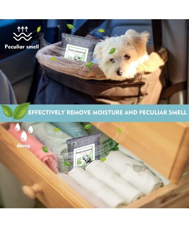8 Pack Bamboo Charcoal Air Purifying Bags - Activated Odor Absorber and Deodorizer for Home, Car, Basement, Closet - Strong Eliminator for Musty Smells - Nature Fresh Moisture Absorbers - Buy Online on GoSupps.com
