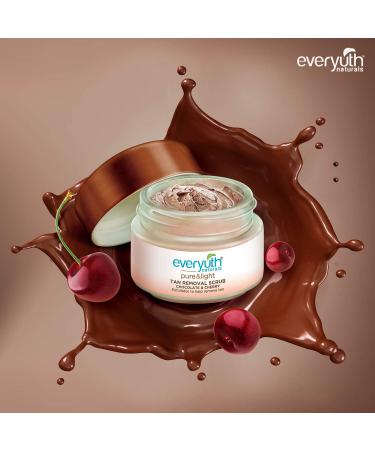 Naturals Chocolate and Cherry Tan Removal Scrub - 100 gm | Effective Tan Lightening & Skin Exfoliation - Buy Online on GoSupps.com