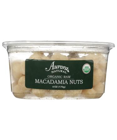 AURORA PRODUCTS Organic Raw Macadamia Nuts, 6 OZ