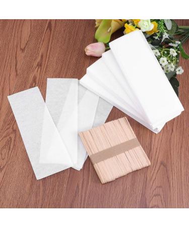 MILISTEN 400 Pcs Wax Strips Sticks Kit Non-woven Waxing Strips Wax Applicator Sticks Removal Strip for Facial Body Skin Removal - Buy Online on GoSupps.com