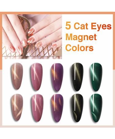 Besnel 60 Colors Nail Polish Kit - Gel Polish Set with Glitter, Cat Eyes, Temperature Changing Colors - Base Coat and Top Coat Included - Perfect Nail Art Starter Gifts - Buy Online on GoSupps.com