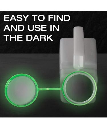 Glow in The Dark Men's Urinals by Tilcare (3 Pack) - 32oz Thick Plastic Bedpan Bottles - Spill Proof & Portable Male Travel Pee Bottles - Buy Online on GoSupps.com