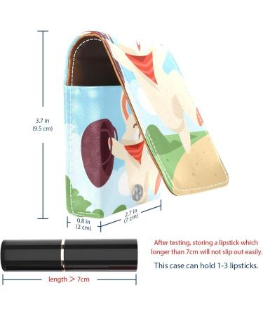Happy Easter Bunny Lip Gloss Holder | Portable Makeup Bag & Lipstick Organizer for Women - Multi-Color Travel Case 9.5x2x7 cm - Buy Online on GoSupps.com