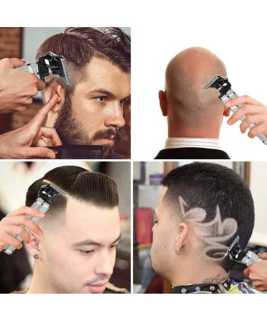 Luejnbogty Rechargeable Cordless Cutting Trimmer Hair Clippers Electric Clippers Barber Grooming Silver - Buy Online on GoSupps.com