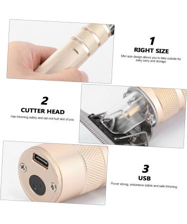 minkissy Mens Trimmers Hair Trimmer for Men Cordless Men's Hair Trimmer Cordless Hair Trimmer Hair Edgers for Men Electric Hair Trimmer Electric Haircut Supplies Hair Cutting Tool Fader Man 14.5X4.2X2.5cm Golden - Buy Online on GoSupps.com