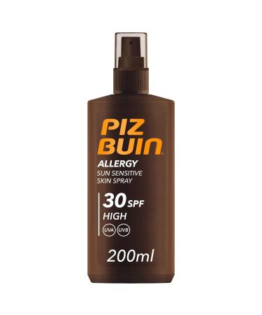 Piz Buin Allergy Sun Sensitive Skin Spray SPF 30 200ml SPF30 200 ml (Pack of 1) - Buy Online on GoSupps.com