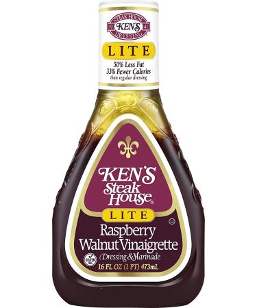 Ken's Lite Raspberry Walnut Vinaigrette 16 Fl Oz (Pack of 2) - Buy Online on GoSupps.com