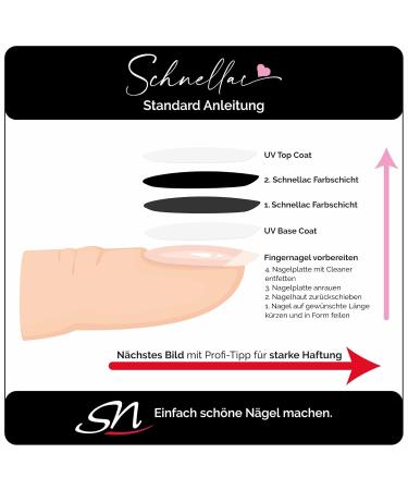 Buy SN Schnellac Black Opaque UV Nail Polish - Vegan Gel Shellac HEMA Free 10ml - Fast International Shipping - Buy Online on GoSupps.com