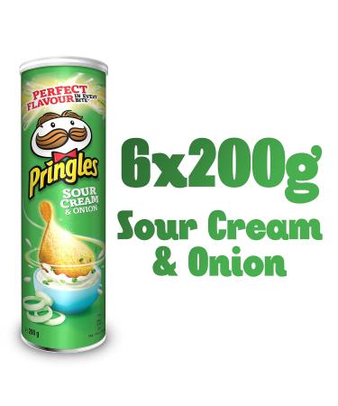Buy Pringles Sour Cream & Onion Party Pack | 6 x 185g Sourcream Chips - International Shipping Available - Buy Online on GoSupps.com