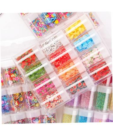Healeved 36 Boxes Nail Art Accessories Resin Charms Slices Polymer Clay Spacer Beads 3D Slice Fruits Phone Shell Charms Resin Making Charms Nail Art Slices Manual Decorations Soft Pottery 14.2X8.8X2.5CMx3pcs Assorted Colorx3pcs - Buy Online on GoSupps.com