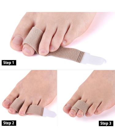 CXAFQ 8PCS Toe Straightener Straps - Toe Correction Wraps for Curved Hammer & Overlapping Toes - International Shipping Available - Buy Online on GoSupps.com