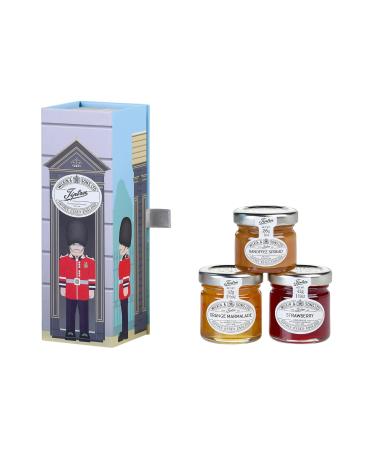 Tiptree Guard Box Trio | 1x28g Banoffee Spread | 1x42g Strawberry Preserve | 1x42g Orange Marmalade.