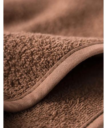 Kirman Premium 100% Cotton Hair Turban Towel - Quick-Drying & Absorbent for Short & Long Hair (Brown 1 Piece) - Buy Online on GoSupps.com