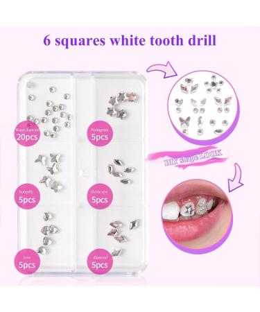 Shop Fashionable Tooth Jewelry Set - Glossy Crystal DIY Dental Edelstein & Reflective Gemstones for Stunning Smiles - Buy Online on GoSupps.com