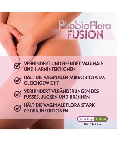 Healthy Fusion Probioflora Fusion - Micro-Mapped Vaginal Test | Prevents & Fights Infections | Pure Cranberry Extract | Cherry Flavor | 50 pcs | International Shipping - Buy Online on GoSupps.com