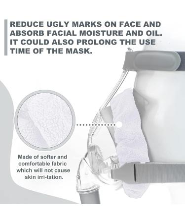 Sosation 24 Pack Reusable Full Face Mask Liners - Soft Washable Cushion Covers to Reduce Air Leaks & Blisters (White) - International Shipping Available - Buy Online on GoSupps.com
