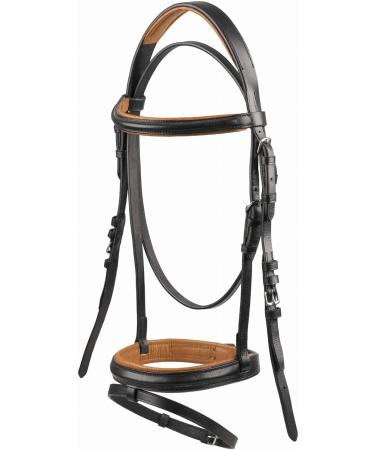 Start Simple Bridle with Reins | English Combined Noseband for Shetland Pony Thoroughbred & Warmblood (Cob Black/Brown) - Premium Quality Horse Gear - Buy Online on GoSupps.com