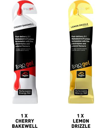 Buy Torq Energy Gel Sample Pack of 12 - Vegan Natural Sports Gels for Running & Cycling - Quick Release Energy 30g Carbs - Buy Online on GoSupps.com