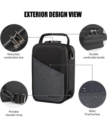 Smell Proof Stash Box with Combination Lock - Black | Storage and Travel Gift for Men/Women - Buy Online on GoSupps.com