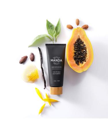 Manda Natural Moisturizing Ointment - Multipurpose Restorative Balm for Dry Skin, Diaper Rash, Bug Bite Itch Relief - Vitamin E & Enzyme-Infused Skincare - Buy Online on GoSupps.com