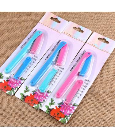 Buy Women Facial Hair Remover & Eyebrow Trimmer - Foldable Replaceable Random Color | Fast International Shipping - Buy Online on GoSupps.com
