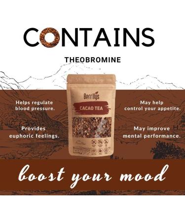 Berrilys Cacao Tea Loose Leaf chocolaty Taste Made from Cacao husks - Buy Online on GoSupps.com