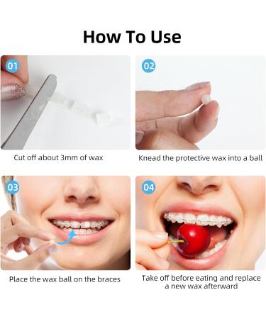 Buy Orthodontic Wax for Braces - 10 Pre-Cut Flavors | Dental Wax for Comfort & Relief - Buy Online on GoSupps.com