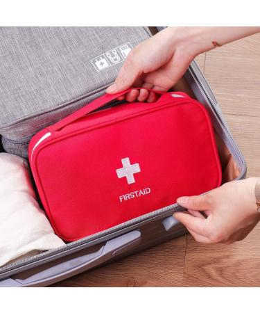 NB Medicine Bag - Travel First Aid Bag for Families | Caregiver & Emergency Bag - Red - Buy Online on GoSupps.com