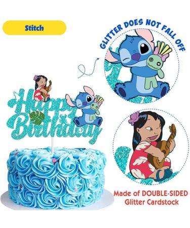 Blue Glitter GZDUCK Cake Topper - Happy Birthday & Baby Shower Cartoon Decorations - Buy Online on GoSupps.com