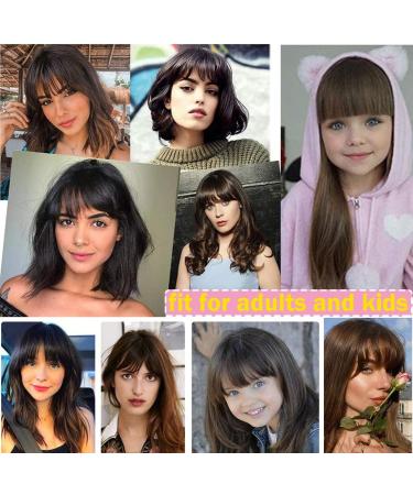 Clip in Bangs Fringe Hair Extensions Thick Full Neat Front Bangs Extension Hair 2 Clips on Bangs Hairpieces Accessories Light Auburn - Buy Online on GoSupps.com