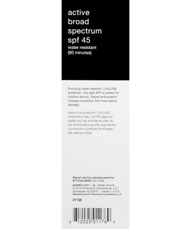 PCA Skin Active SPF 45 For Unisex 3 oz Sunscreen - Buy Online on GoSupps.com