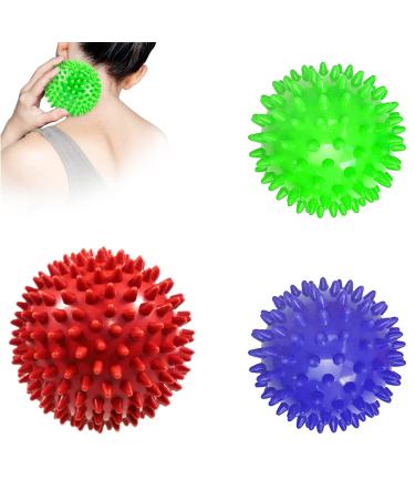 Qazrfvpxf Noppenball Igelball 3er Set Fitness Massage Balls Massageball Set Fitness Noppenball Hedge Ball Ball Massage Balls Small Heaf Set For Hand Foot Board Plantar Fasciitis Massage