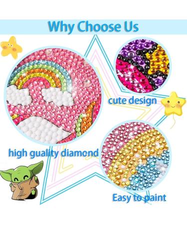 YSUNETER Diamond Painting Kits - 4 Pack DIY 5D Full Drill Diamond Art Kits for Beginners Round Crystal Rhinestone Gem Art Crafts Home Wall Art Decor 5.9 x 5.9 Inches Cartoon 3 - Buy Online on GoSupps.com
