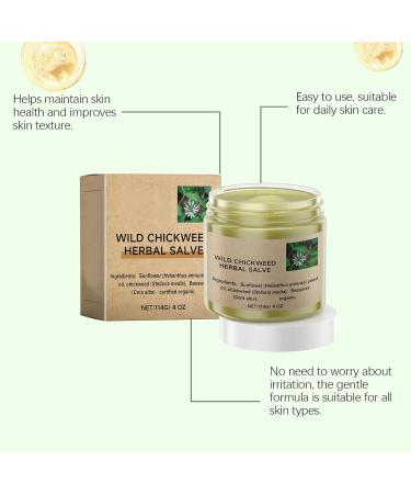 Buy Kowsunary Organic Wild Chickweed Herbal Salve 4oz - Natural Skin Relief & Moisturizer | Fast International Shipping - Buy Online on GoSupps.com