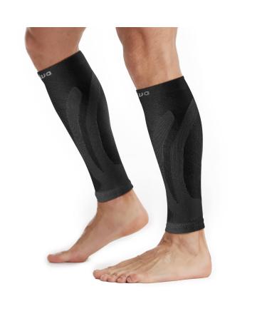 CAMBIVO 2 Pairs Calf Compression Sleeve Men & Women Shin Splints Support and Calf Support Sleeves Compression Leg Socks for Running Sports Flight Hiking Cycling XXL Black - Buy Online on GoSupps.com