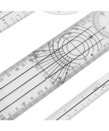 Medical Goniometer Finger Goniometer Portable Transparent Research 5 Pcs - Buy Online on GoSupps.com