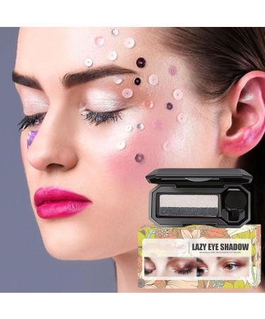 Eyeshadow - Blendable Eyeshadow Palette Sparkling Eye Shadow Makeup | Beauty Cosmetics High Pigment Powder Pallet Classic Black and White - Buy Online on GoSupps.com