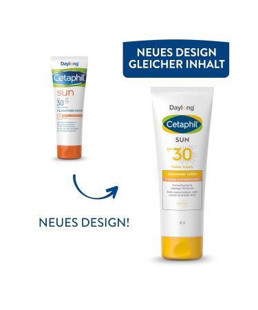 Cetaphil Sun Liposomal Sun Lotion SPF 30 - Dermatological Protection for Dry Sensitive Skin | Water-Resistant Fragrance-Free UVA & UVB Defense - 100ml - Buy Online on GoSupps.com