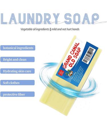 Grand Canal Old Soap Underwear Cleaning Soap Bar Stain Remover Laundry Soap Remove Odor Stubborn Stains Soap Super Strong Oil Removing Long-lasting Fragrance (1 Set) - Buy Online on GoSupps.com