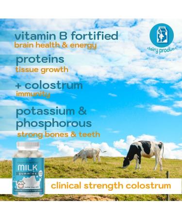 Colostrum supplement | 3-in-1 Bovine Colostrum Proteins Minerals for women and kids for strong bones & immunity| Grass Fed Milk Protein Immunoglobulins Vitamin B Complex | Sugar Free Gummies 60 ct - Buy Online on GoSupps.com
