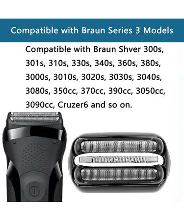 Buy Series 3 32B Shaver Replacement Head - Compatible with Braun Electric Razor 3000s 3010s 3040s 3050cc 3070cc 3080s 3090cc | Fast International Shipping - Buy Online on GoSupps.com