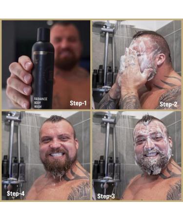 Buy The Beard Struggle Men's Body Wash Viking Storm - Natural Shower Gel 240 mL | Silver Collection Skin Cleanser - Buy Online on GoSupps.com