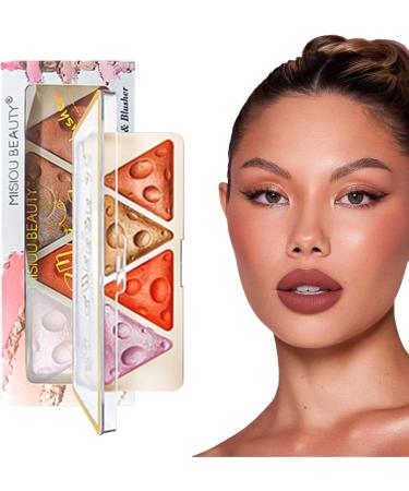  Raxove Powder Blush Palette 4 Colors Waterproof Shiny Shimmer Makeup Palette Face Makeup Palette Shining Natural Face Highlighter for Women and Girls Raxove - Buy Online on GoSupps.com