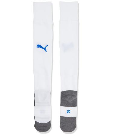 PUMA Men's Team Liga Socks Core Socks 35-38 (Manufacturer Size: 2) Puma White-Electric Blue Lemonade