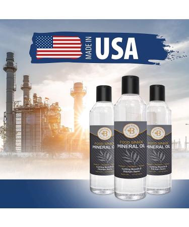 Food Grade Mineral Oil for Cutting Board Maintenance - 8 oz - Buy Online on GoSupps.com