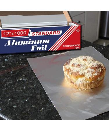 Ox Plastics 12x1000 Feet Premium Aluminum Foil - Industrial Strength for Food Service & Home Use - Buy Online on GoSupps.com