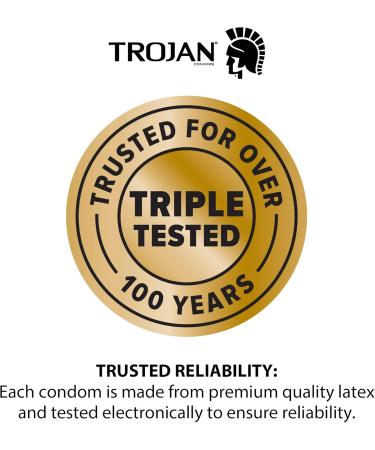 TROJAN Naked Sensations Double Pleasure Lubricated Latex Condoms 10 Count - Buy Online on GoSupps.com