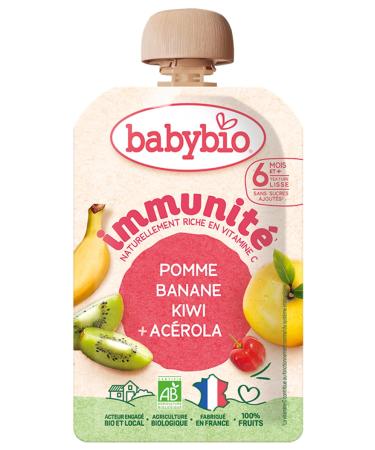 Baby Bio Immunit Pomme Banane Kiwi