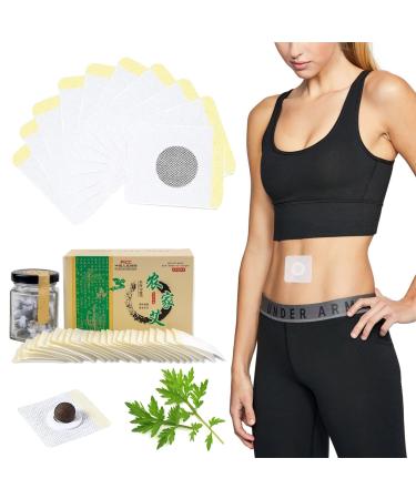 Effective Ancient Belly Pellet Healthy Herbal Tummy Pellets Mugwort Navel Sticker (30PCS)