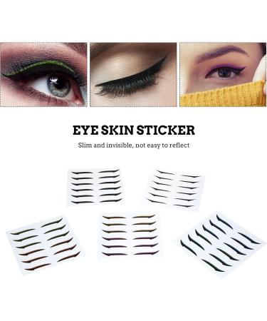 CANIGHT 36 Pairs Glitter Eyeliner DIY Eyelid Tape Double-sided Tape Eyeshadow Tape Eye Line Strip Sticker - Buy Online on GoSupps.com